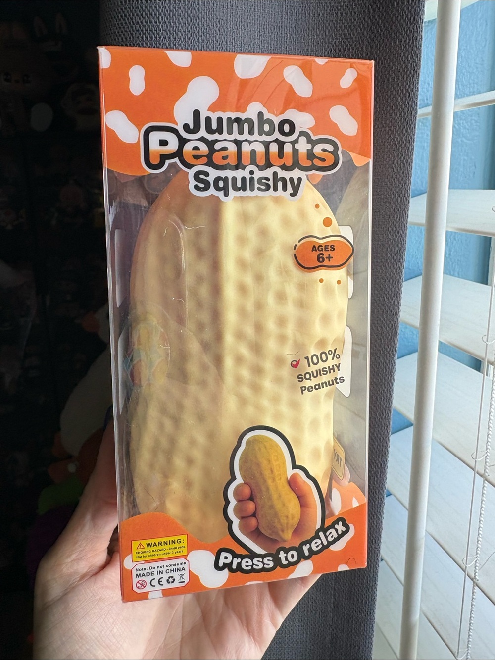 Jumbo squishy peanut